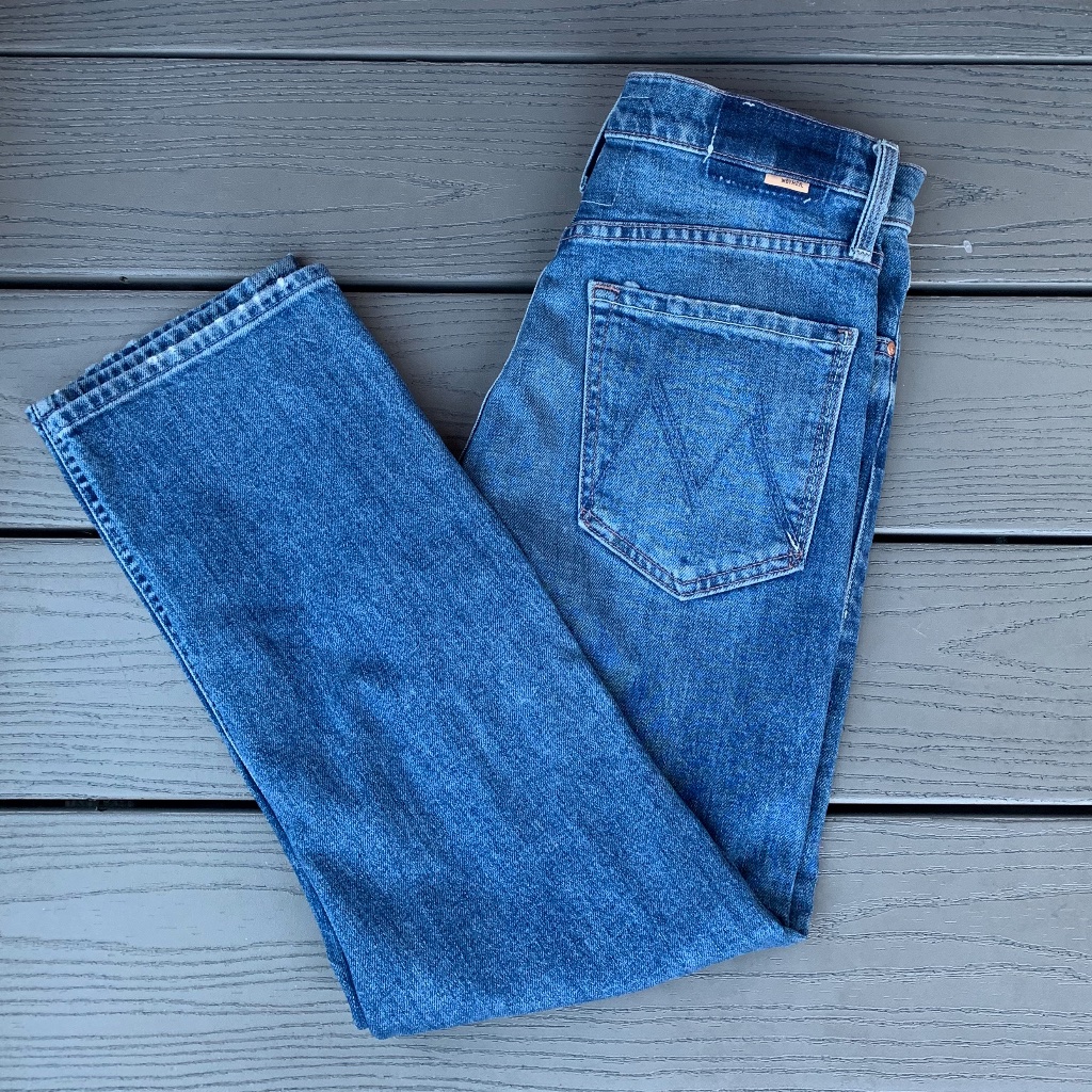 Mother The Tomcat Ankle Straight Leg Jeans In Kneeling On Stones Wash